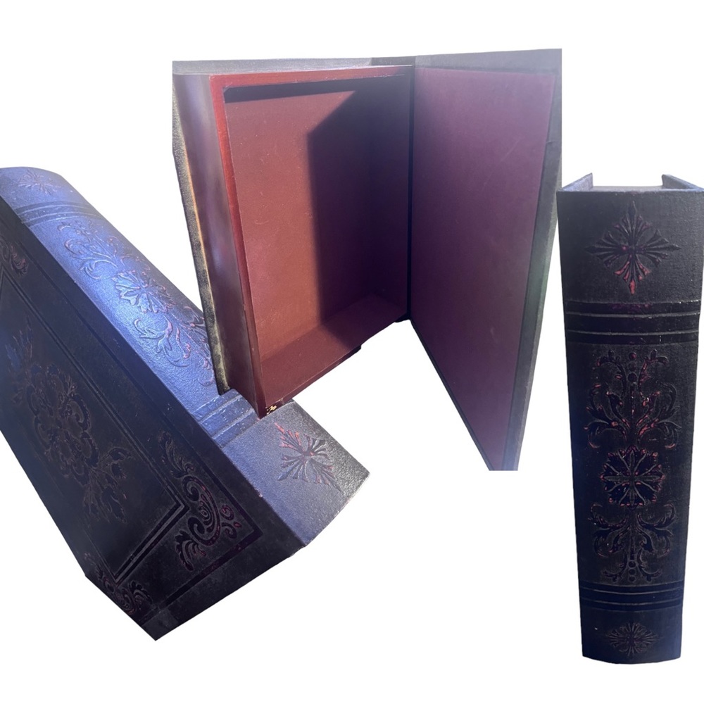 Secret book stash box looks like Book. Fun gift or hiding spot. 12x8.5 x 2.75